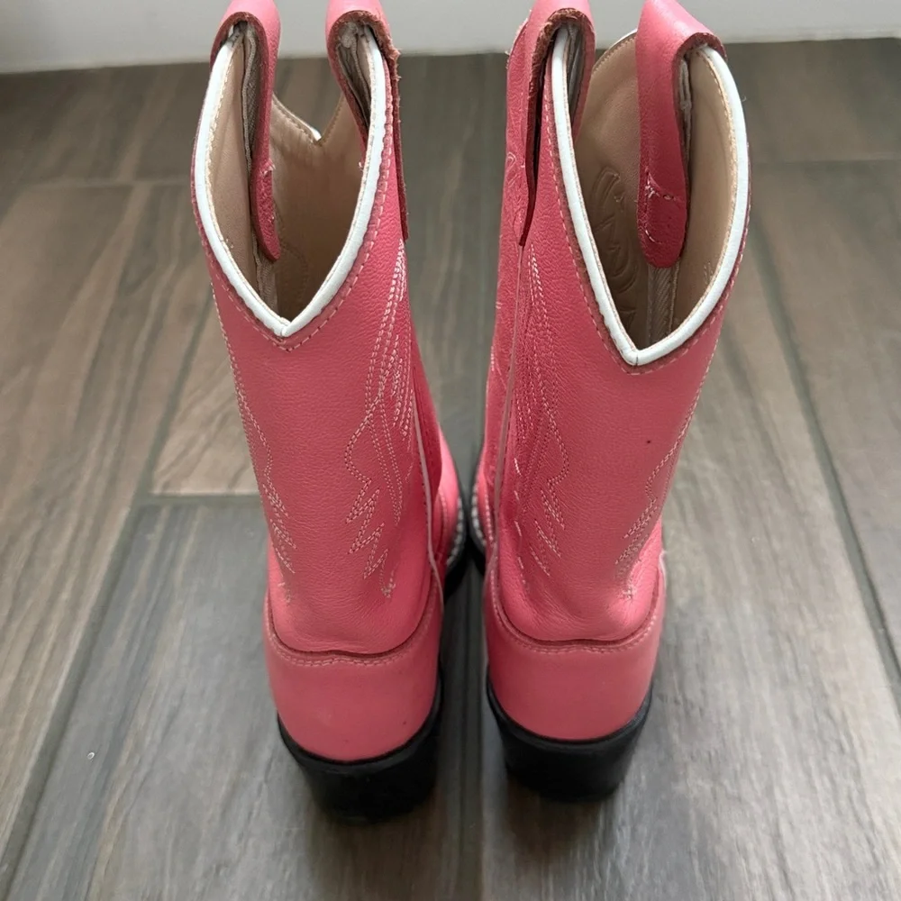 Old West Pink Girls' Cowgirl Boots size 12 little girl